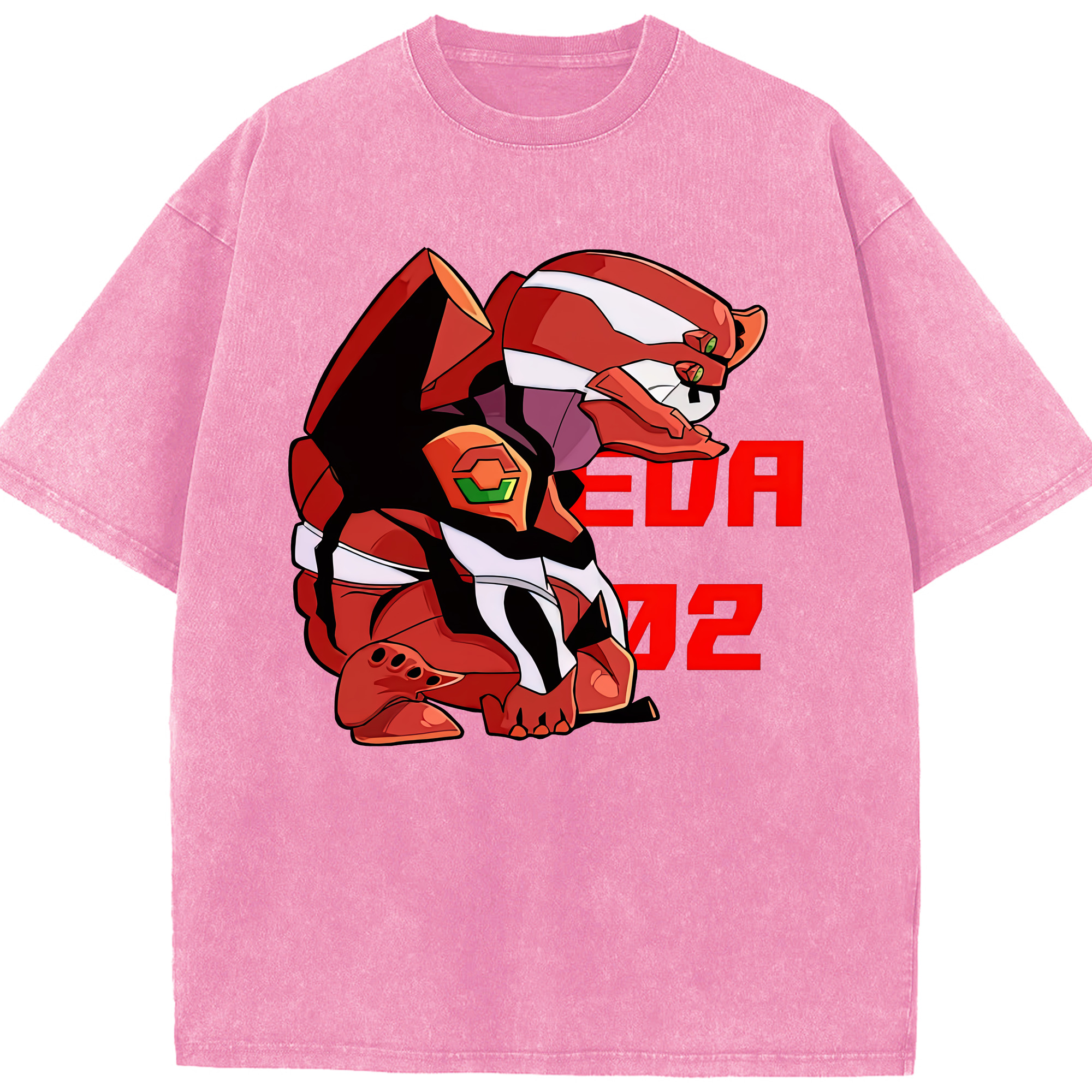 （画像用） EVA 新世紀エヴァンゲリオン 綿100% ヴィンテージ風 半袖Tシャツ（フロントプリント）